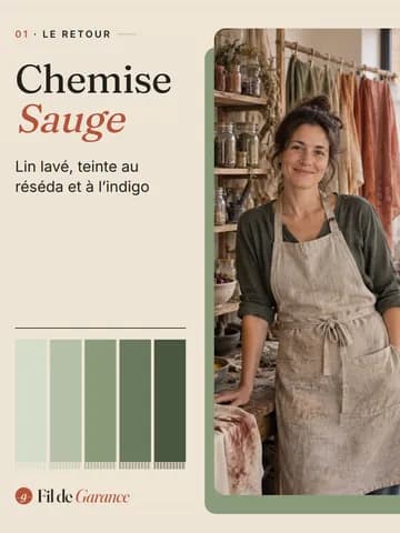 Chemise Sauge