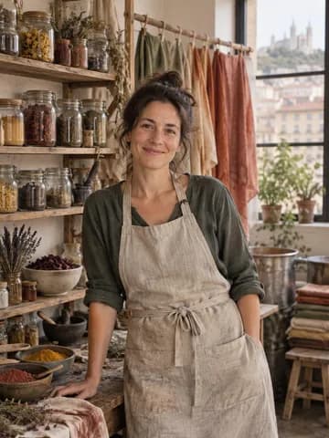 Claire à l’atelier